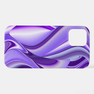 Coque iPhone 12 Rêves d'arc-en-ciel de fleurs violettes