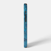 Coque iPhone 12 Rhapsodie en Turquoise (Côté gauche)