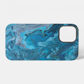 Coque iPhone 12 Rhapsodie en Turquoise (Verso Horizontal)