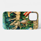 Coque iPhone 12 Roi Arthur médiéval William Morris (Verso Horizontal)