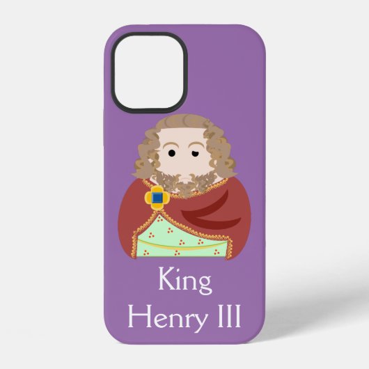 Coque iPhone 12 Roi Henri III d'Angleterre (Verso)
