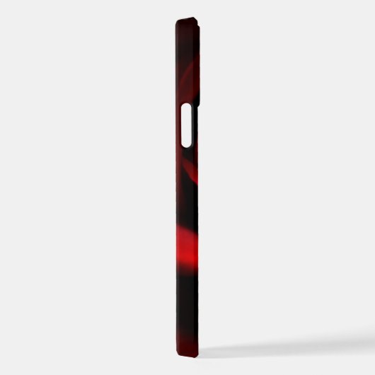 Coque iPhone 12 Rose rouge (Côté droit)