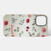 Coque iPhone 12 Rose tendance cool (Verso Horizontal)