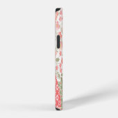 Coque iPhone 12 Roses de Patchwork : conception motif transparente (Côté droit)