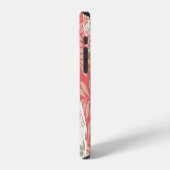 Coque iPhone 12 Roses de Patchwork : conception motif transparente (Côté gauche)
