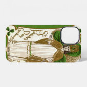 Coque iPhone 12 Saint Patrick, Shamrock (Verso Horizontal)