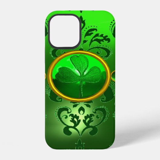 COQUE iPhone 12 SAINT PATRICK'S DAY TRÈFLE VERT DAMAS (Verso)