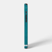 Coque iPhone 12 Sarcelle (Côté gauche)