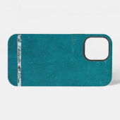 Coque iPhone 12 Sarcelle (Verso Horizontal)