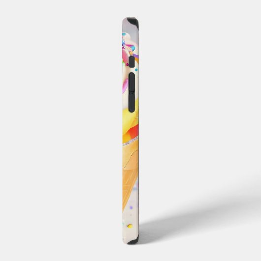 Coque iPhone 12 Saupoudrer de cônes de crème glacée (Côté gauche)