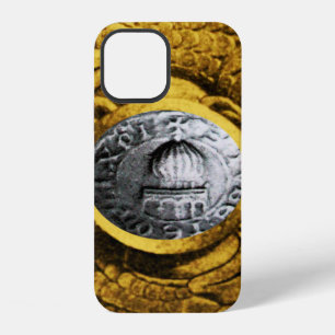 Coque iPhone 12 SCEAU DES TEMPLIERS or jaune