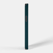 Coque iPhone 12 Script Monogramme foncé élégant (Côté droit)