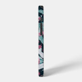 Coque iPhone 12 Seamless pattern with eucalyptus leaves and flower (Côté gauche)