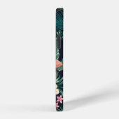 Coque iPhone 12  seamless tropical pattern with lush foliage, flow (Côté droit)