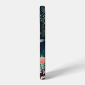 Coque iPhone 12  seamless tropical pattern with lush foliage, flow (Côté gauche)