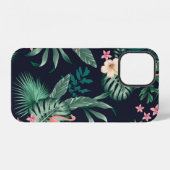 Coque iPhone 12  seamless tropical pattern with lush foliage, flow (Verso Horizontal)