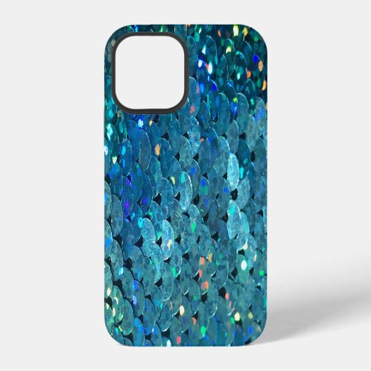 Coque iPhone 12 Séquins Sparkle : Macro Abstrait Arrière - plan (Verso)