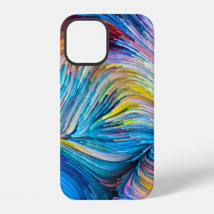 Coque iPhone 12 Série Color In Motion. Conception de fond de Flowi