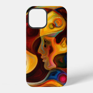 Coque iPhone 12 série Colors of the Mind. Conception faite d'éléme
