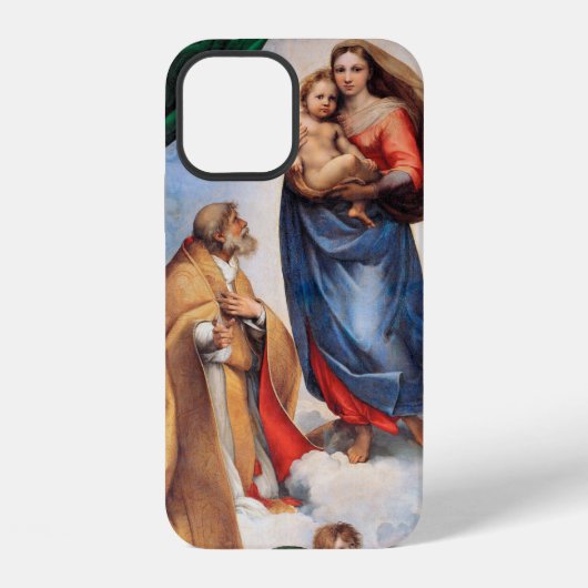 Coque iPhone 12 Sistine Madonna, Raphaël (Verso)