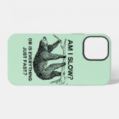 Coque iPhone 12 Sloth à I Slow ? (Verso Horizontal)
