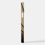 Coque iPhone 12 Soleil Art déco bronzé (Côté droit)