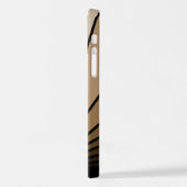 Coque iPhone 12 Soleil Art déco bronzé (Côté gauche)