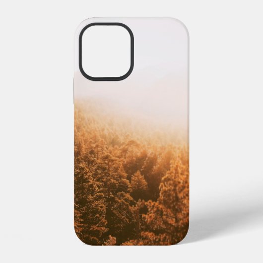 COQUE iPhone 12 SOLEIL DORÉ SUR UNE FORÊT (Verso)
