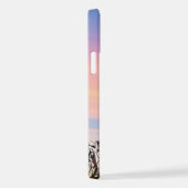 Coque iPhone 12 Soleil rose pourpre (Côté droit)