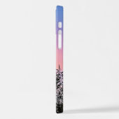 Coque iPhone 12 Soleil rose pourpre (Côté gauche)