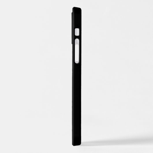 Coque iPhone 12 Solely Wolf visage noir (Côté gauche)