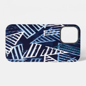 Coque iPhone 12 Sport Fun : Papier peint créatif sans couture. (Verso Horizontal)