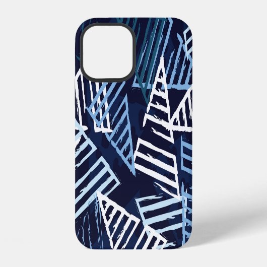 Coque iPhone 12 Sport Fun : Papier peint créatif sans couture. (Verso)