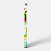 Coque iPhone 12 Spring seamless pattern in simple hand-drawn carto (Côté gauche)