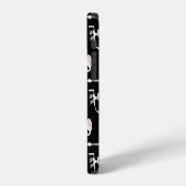 Coque iPhone 12 Squelette d'Halloween avec épée (Côté gauche)