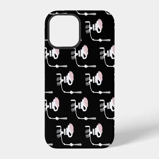 Coque iPhone 12 Squelette d'Halloween avec épée (Verso)