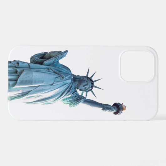 Coque iPhone 12 Statue de la liberté (Verso Horizontal)