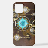 Coque iPhone 12 Steampunk Rusty Background (Verso)