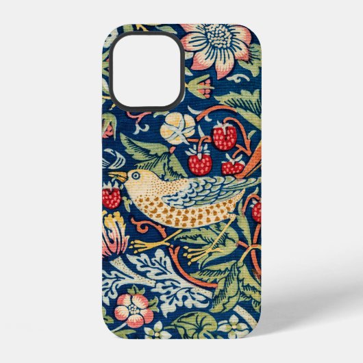 Coque iPhone 12 Strawberry Thief, William Morris Coque-Mate iPhone (Verso)