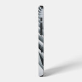 Coque iPhone 12 Structure de bâtiment blanc et gris (Côté gauche)