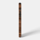 Coque iPhone 12 Structure du grain de bois de texture (Côté gauche)