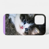 Coque iPhone 12 SUPER MIGNON Chat Errant (Verso Horizontal)