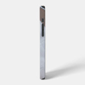 Coque iPhone 12 Surface beige et blanc (Côté gauche)