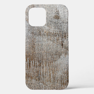 Coque iPhone 12 Surface de béton sale, concept abstrait, gros plan