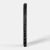 Coque iPhone 12 Surface pointillée noire et grise (Côté droit)