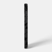 Coque iPhone 12 Surface pointillée noire et grise (Côté gauche)