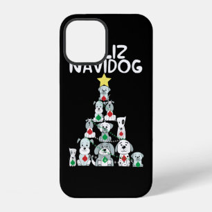 Coque iPhone 12 T-shirt Feliz Navidog Noël Chien, Drôle de Mignonn