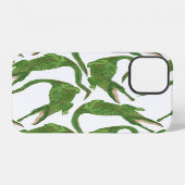 Coque iPhone 12 Tableau Aquarelle Crocodile Blanc (Verso Horizontal)