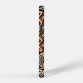 Coque iPhone 12 Tapa hawaïen : Patchwork tribal (Côté droit)