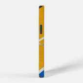 Coque iPhone 12 Tapis jaune de zone (Côté droit)